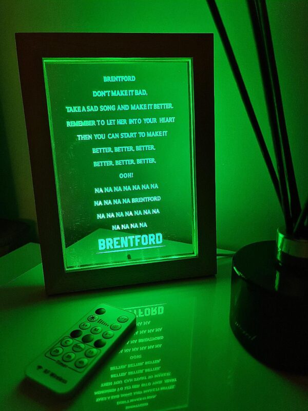 Brentford "Hey Jude" Framed Song Light - Image 5