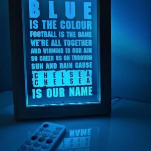 Chelsea Framed Song Light "Blue is the Colour"