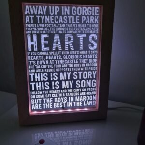 Hearts Song 3D Framed Light