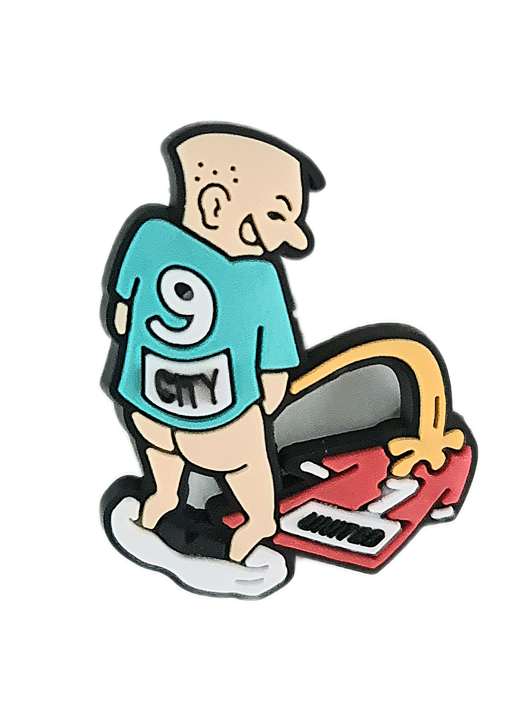 Manchester City Funny Croc Charm Wee on United Jibbitz - Image 2