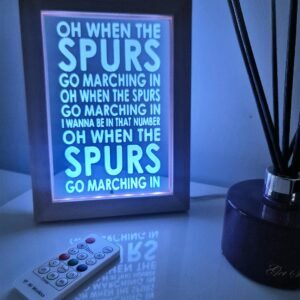 Tottenham Hotspur Song Light "When the Spurs go marching in"