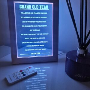 Everton Framed Song Light "It's a grand old team"