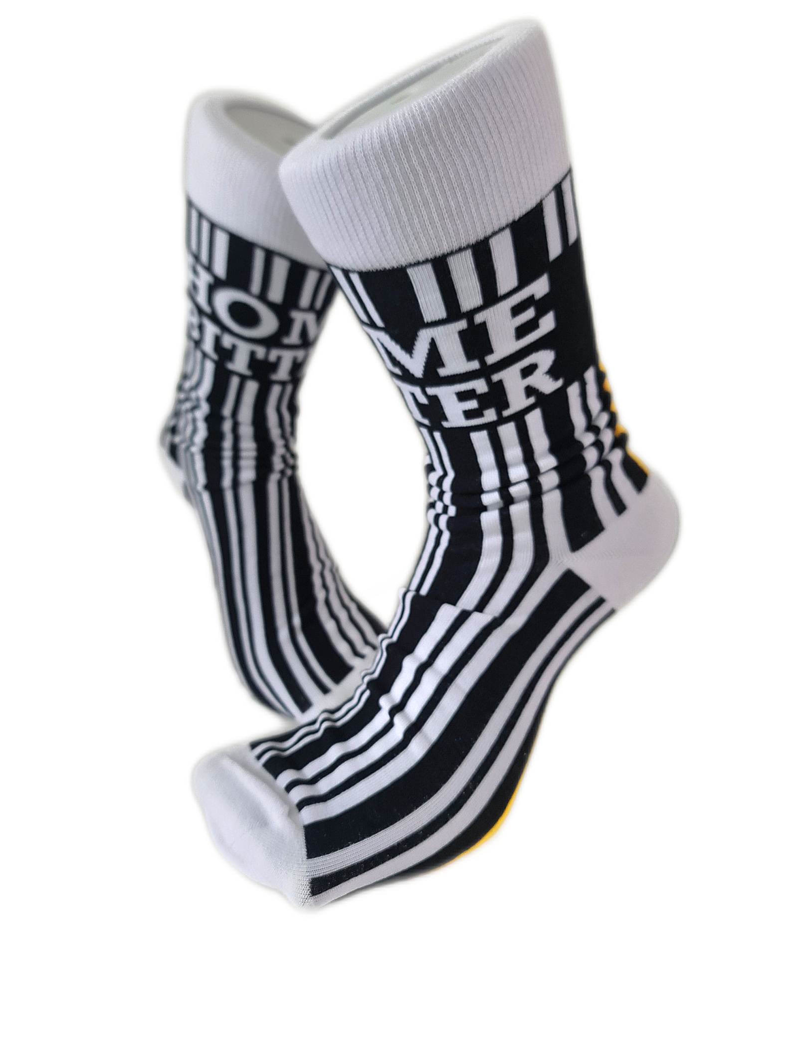 Notts County Retro Kit Inspired Socks - Image 2