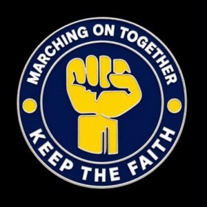Leeds United Pin Badge - Marching on together
